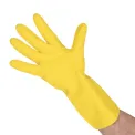 Ansell AlphaTec 87-190 Econohands Rubber Gloves Yellow (12 Pack) - Image 1
