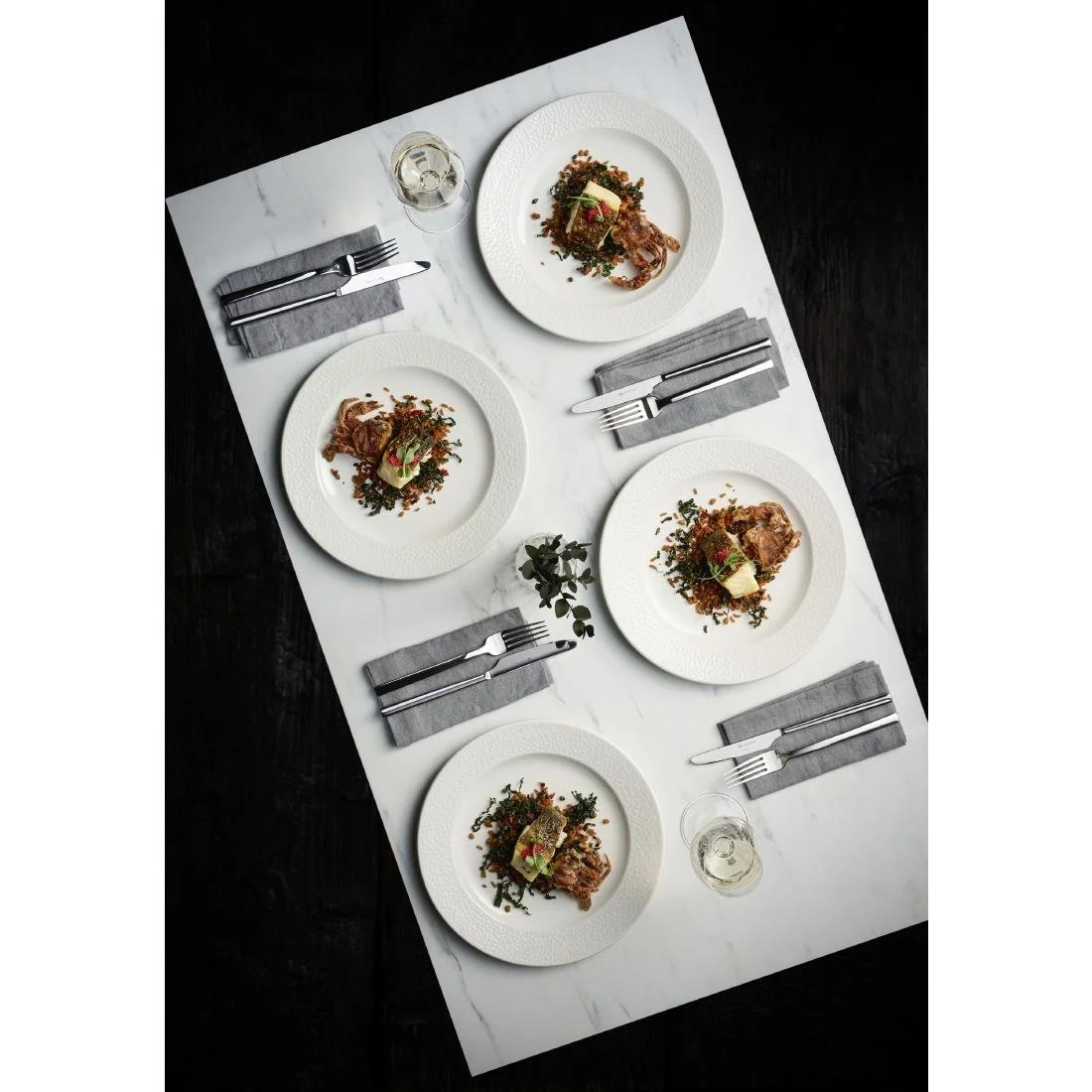 Churchill Viana Plates White 210mm (12 Pack) - Image 8
