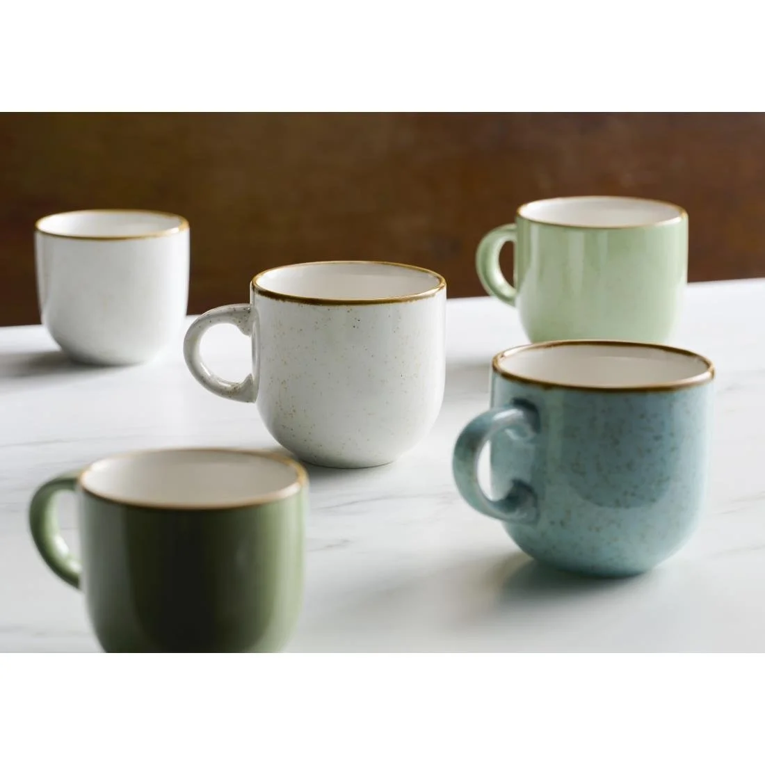 Churchill Stonecast Bubble Mugs Duck Egg Blue 440ml (6 Pack) - Image 3