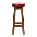Everyday Wessex Vintage High Stool with Bison Bordeaux Seat (2 Pack) - Image 1