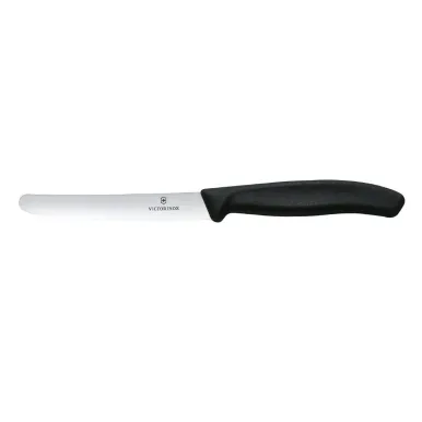 Victorinox Swiss Classic Tomato & Table Knife Wavy Black 22cm ( 2 Pack)