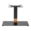 Boston Sleek Small Rectangular Coffee Table Base Black & Gold - Image 1