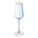 Cristal d'Arques Ultime Gold Band Flutes 170ml (8 Pack) - Image 3