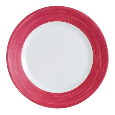 Arcoroc Brush Soup Plates Cherry Red 225mm (12 Pack)