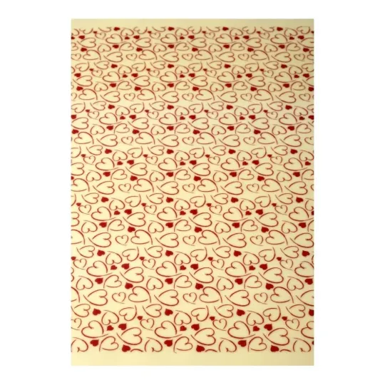 Pavoni Red Heart Transfer Sheets 340x265mm (30 Pack)