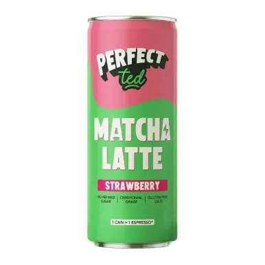 PerfectTed Matcha Latte Strawberry 250ml (12 Pack)