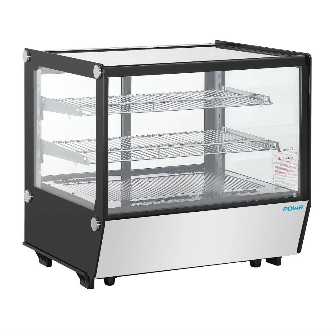Polar G-Series Countertop Display Fridge Black Square Glass 120Ltr - Image 2