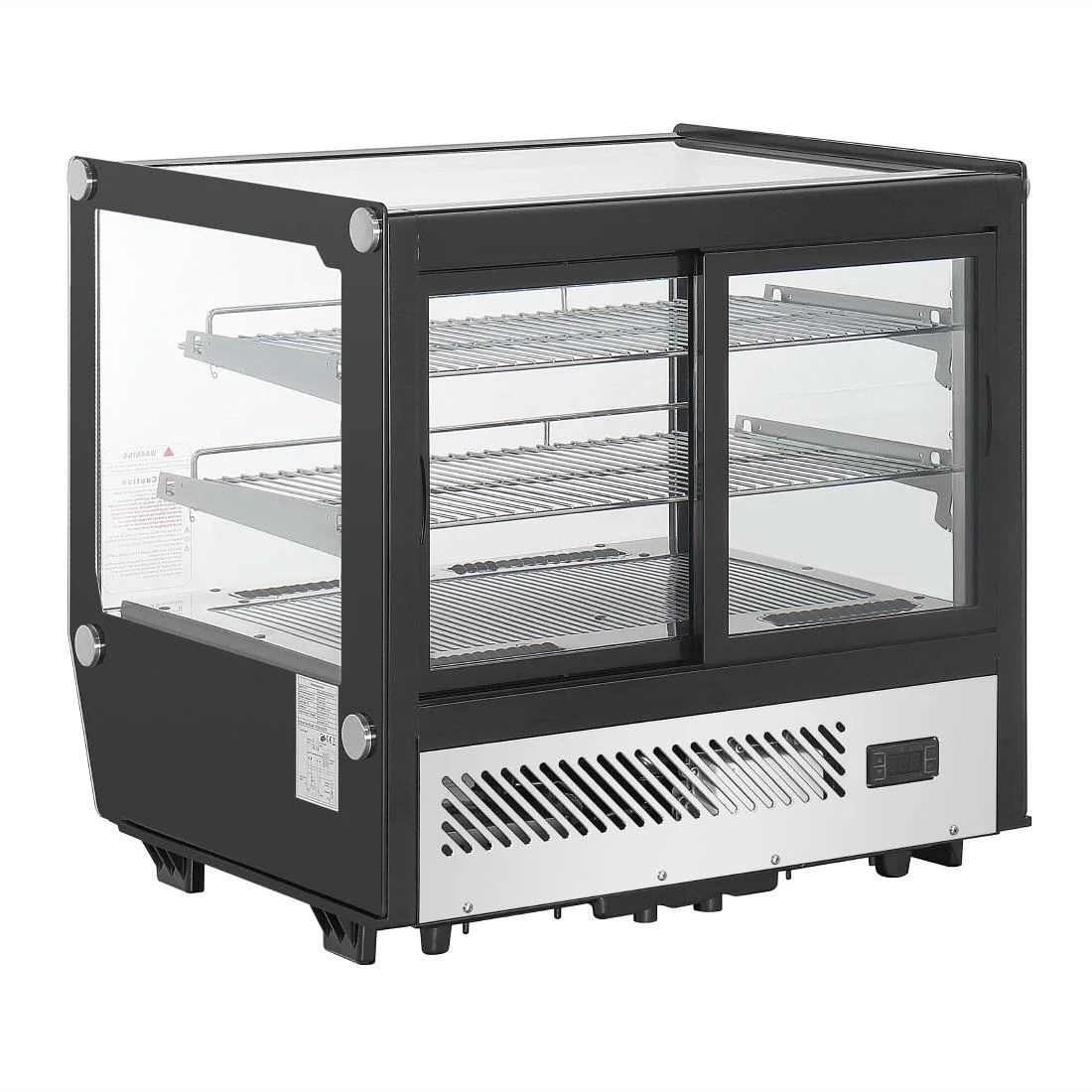 Polar G-Series Countertop Display Fridge Black Square Glass 120Ltr - Image 5