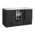 Polar G-Series Triple Door Counter Fridge Black 368Ltr