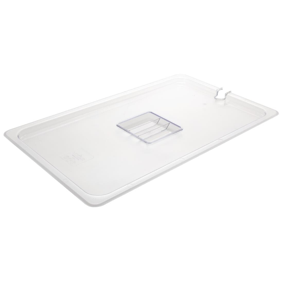 Vogue Polycarbonate 1/1 Gastronorm Lid Notched