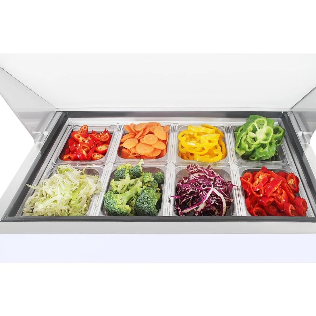 Polar U-Series Single Door Mega Top Prep Counter Fridge 154Ltr - Image 5