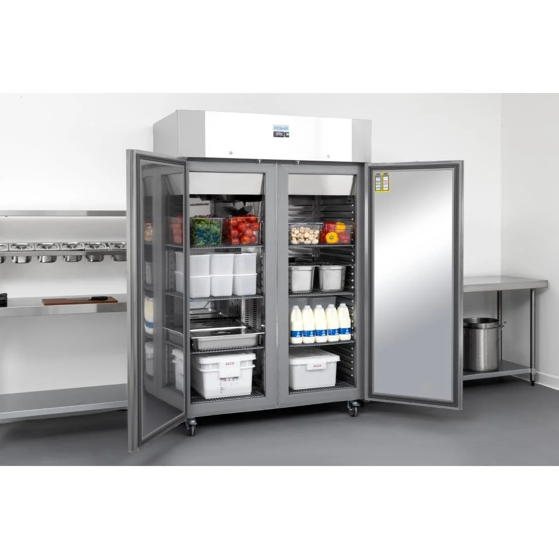 Polar U-Series Energy Efficient Double Door Upright Refrigerator 1400Ltr - Image 2