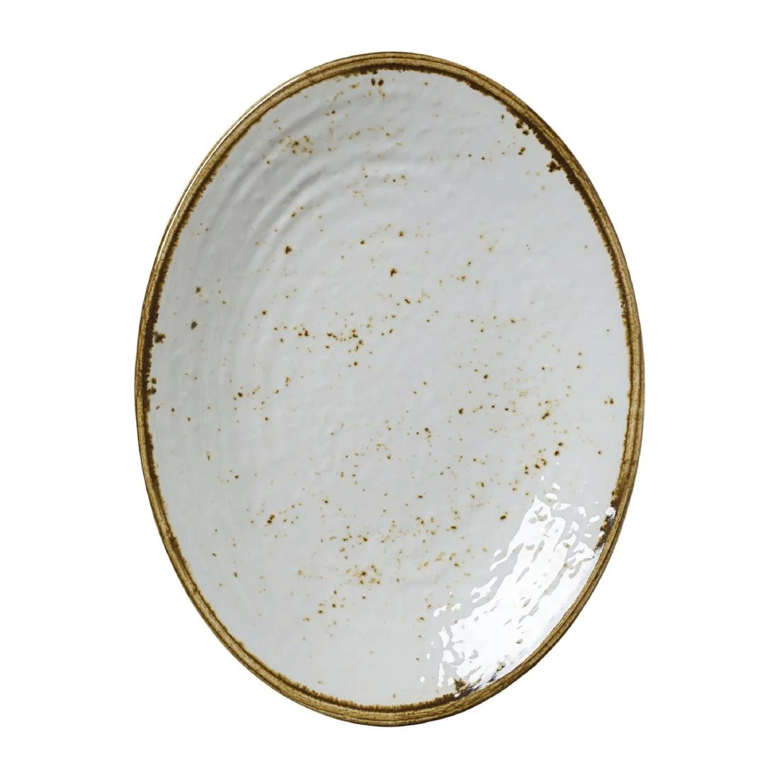 Steelite Craft Melamine Oval Plates White 260mm (6 Pack)