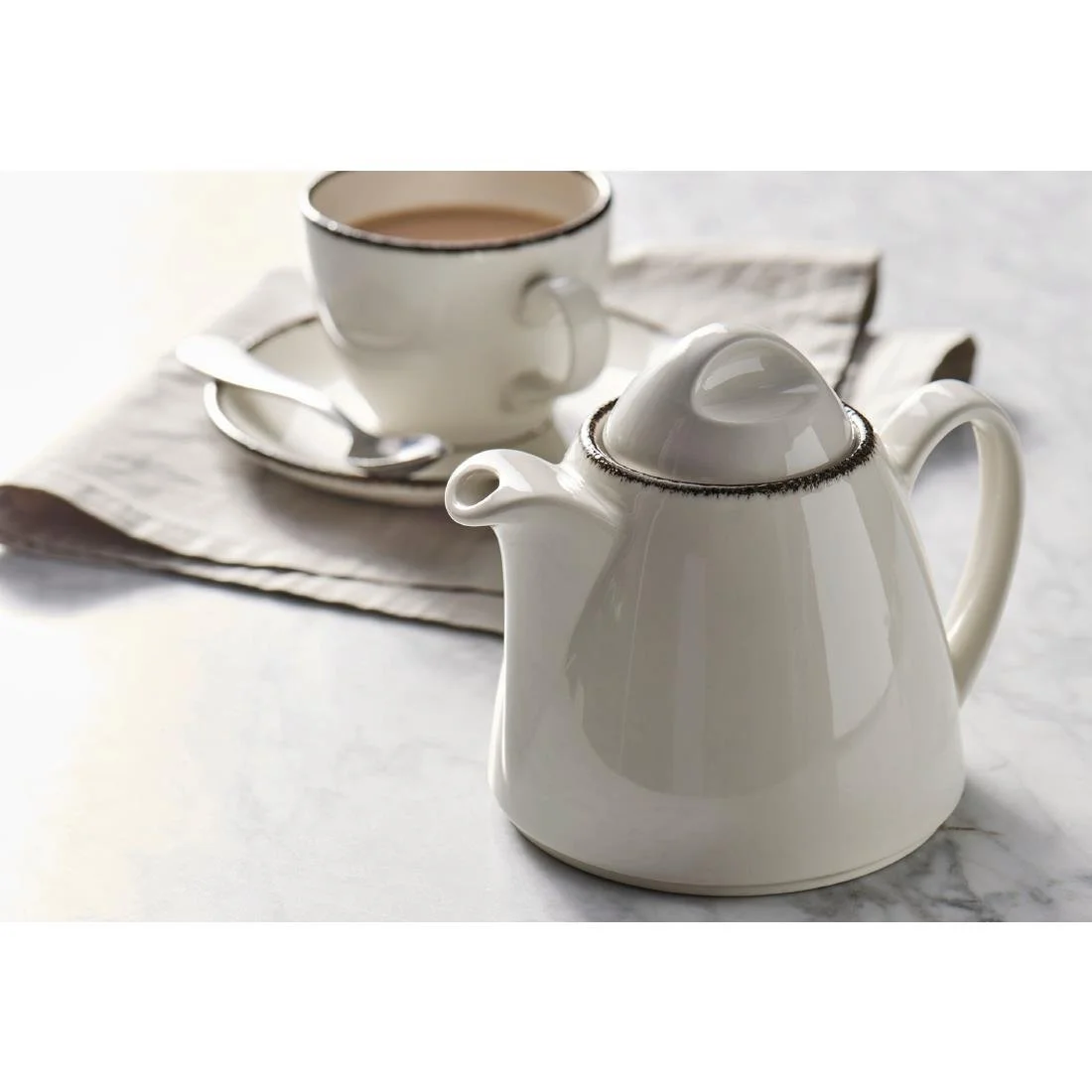 Steelite Charcoal Dapple Saucers 150mm (36 Pack) - Image 3