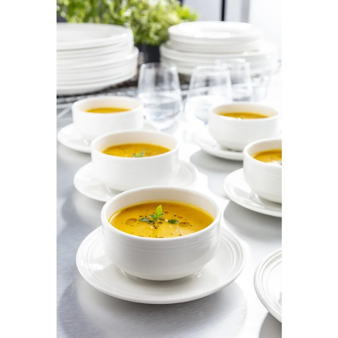 Steelite Bead Coffee Saucers 118mm (12 Pack) - Image 4