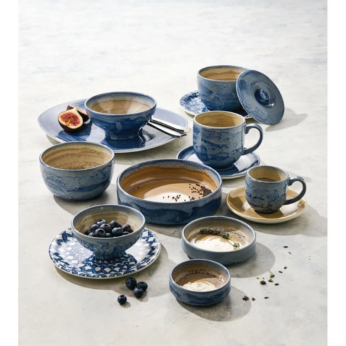 Steelite Aurora Revolution Bluestone Tulip Bowls 70mm (12 Pack) - Image 2
