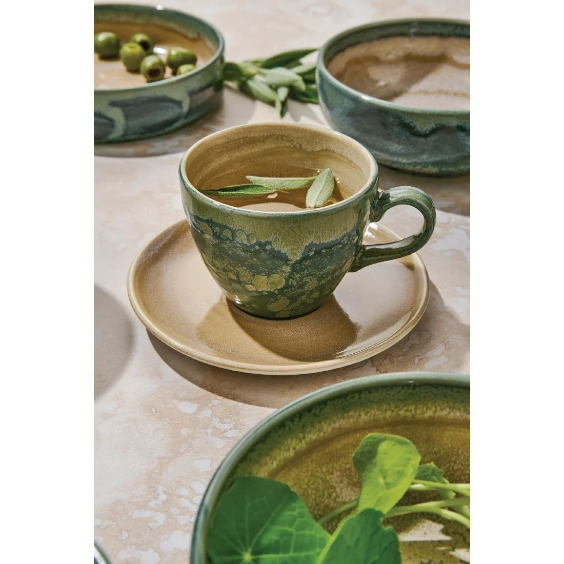 Steelite Aurora Revolution Jade Cups 227ml (12 Pack) - Image 5