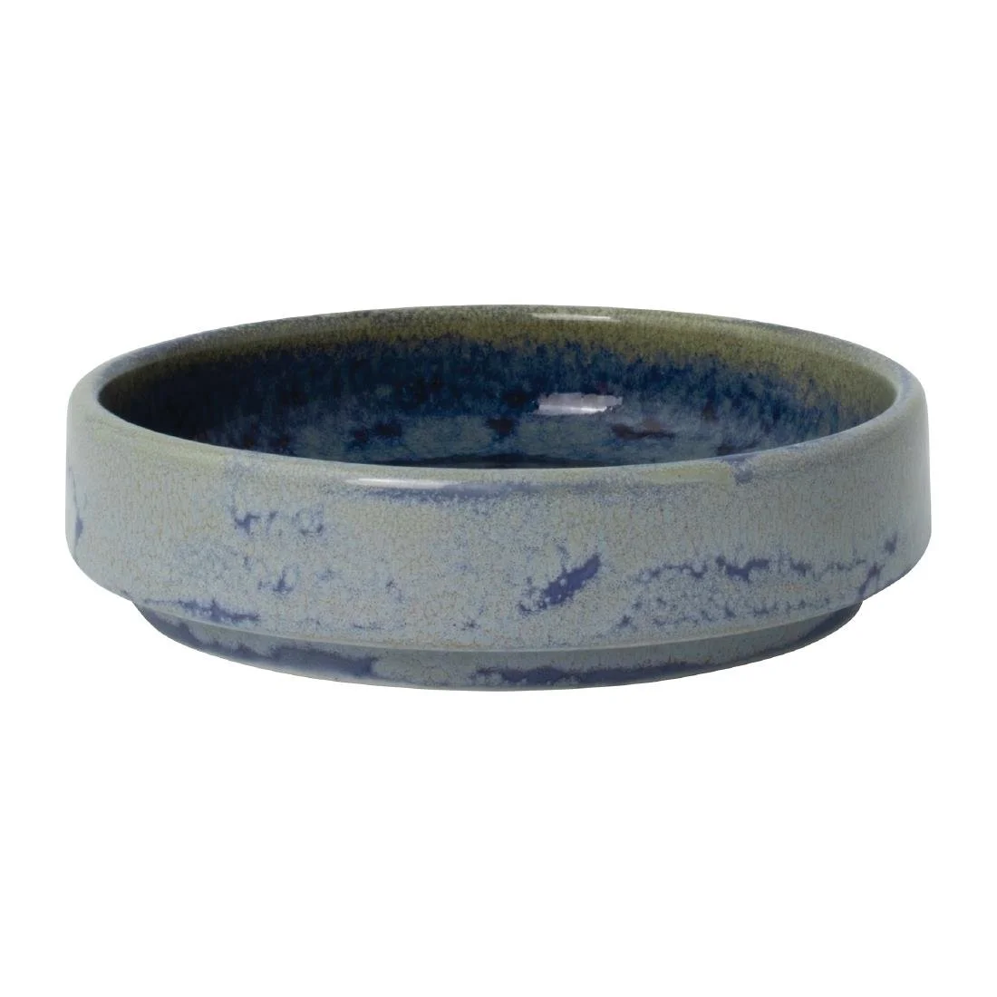 Steelite Aurora Vesuvius Round Stacking Trays Lapis 100mm (12 Pack) - Image 1