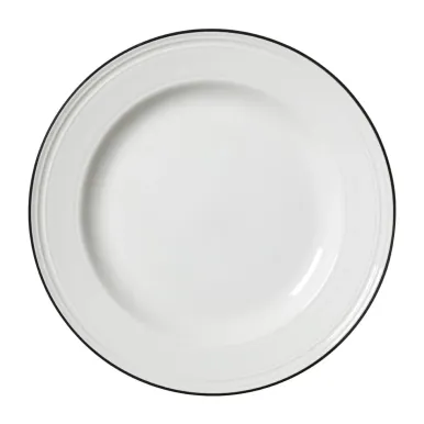 Steelite Bead Black Band Plates 255mm (12 Pack)