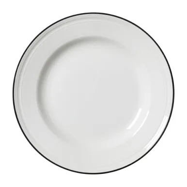 Steelite Bead Black Band Plates 203mm (12 Pack)