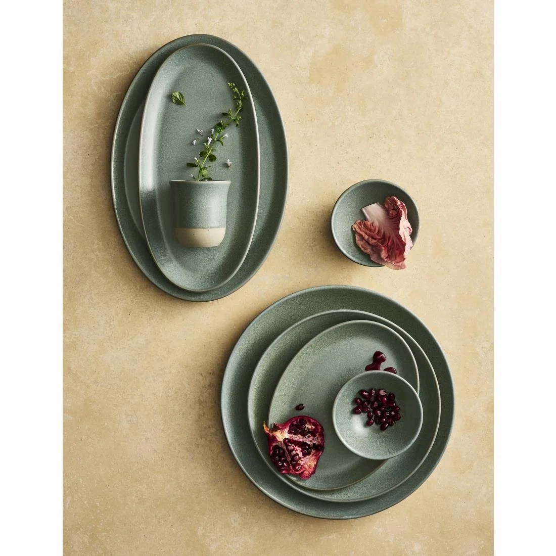Maham Studio Carnaby Coupe Plates Teal 270mm (24 Pack) - Image 3