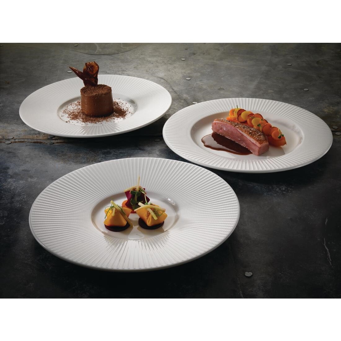 Steelite Willow Gourmet Medium Well Plate 285mm