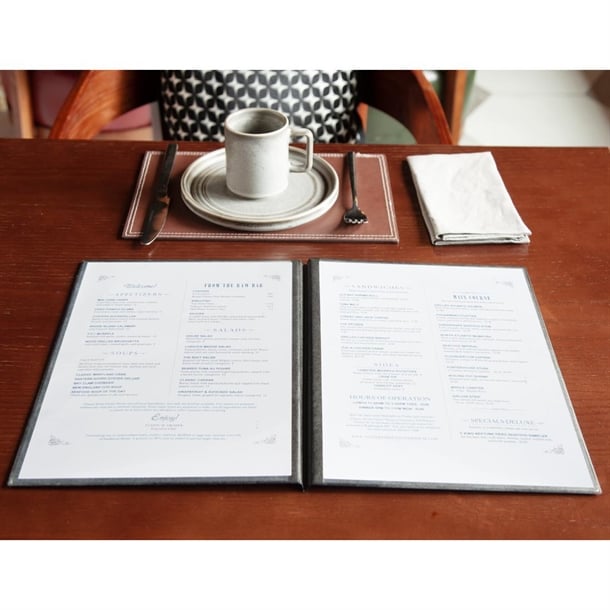 Buy Olympia PVC Menu Cover Black A4 from Smart Hospitality Supplies