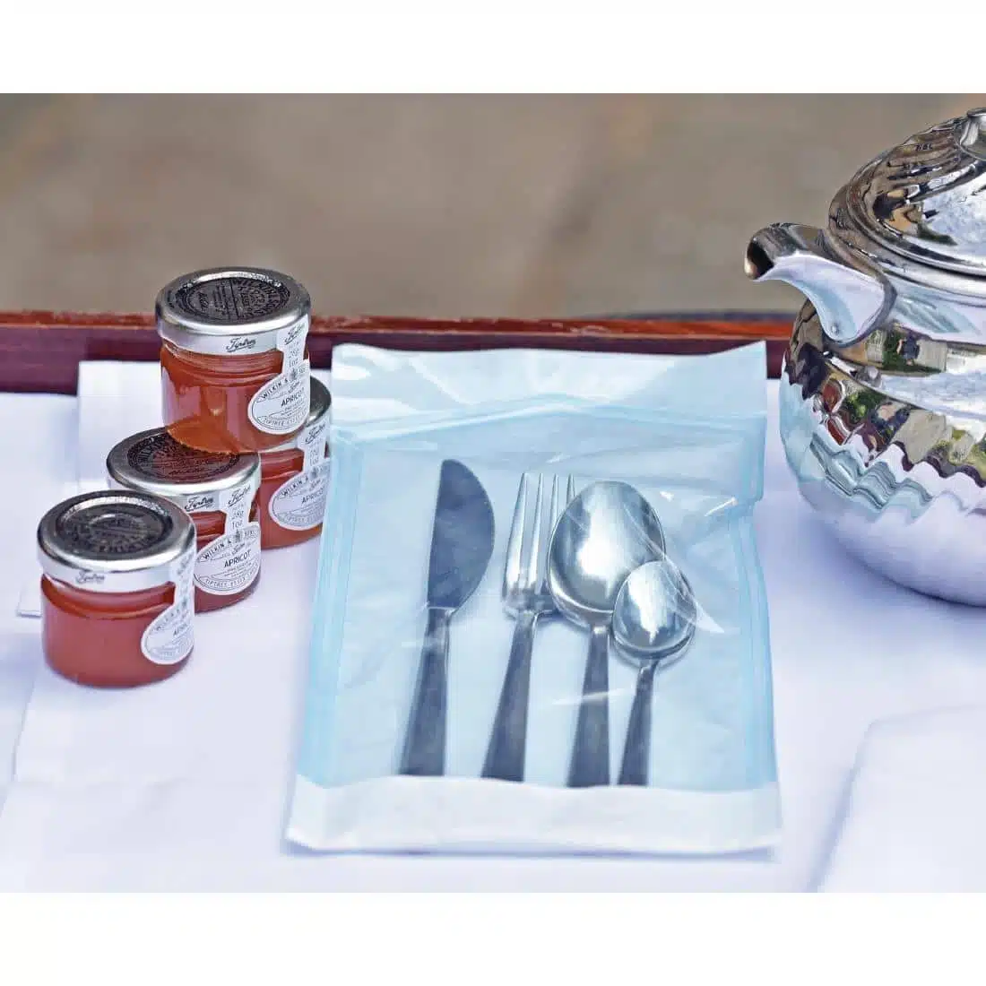 EpicureSecure Sealable Thermal Sanitised Cutlery Pouches Medium - Image 5