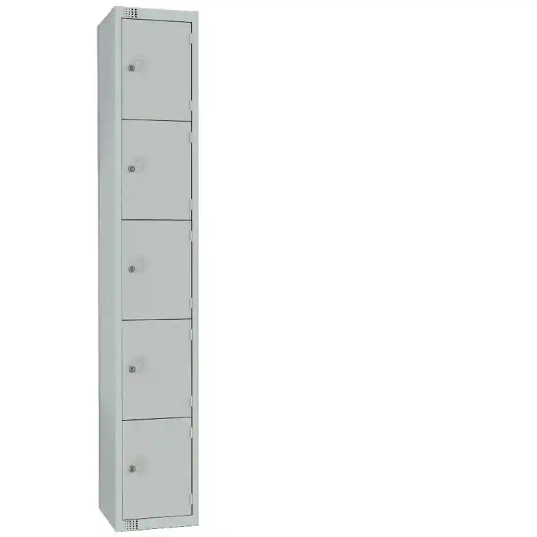 Elite Five Door Manual Combination Locker Locker Grey with Sloping Top