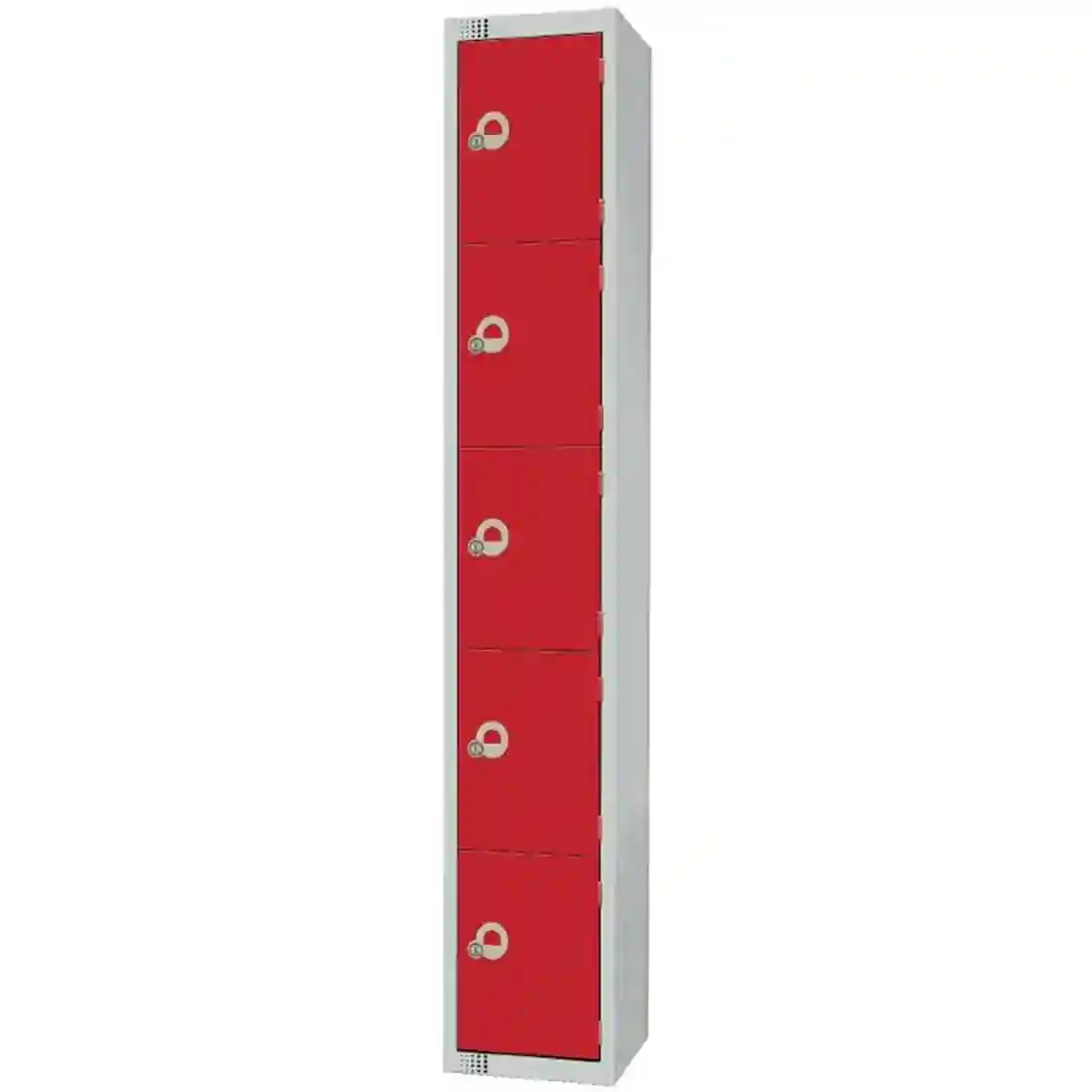 Elite Five Door Electronic Combination Locker Red