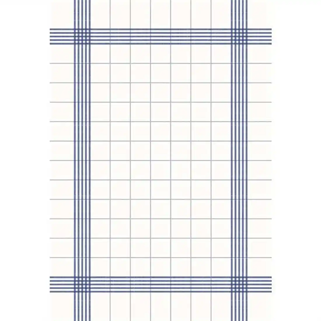 Duni Bistro Towel Napkin 38x54cm in Blue Check on White (Pack of 250)