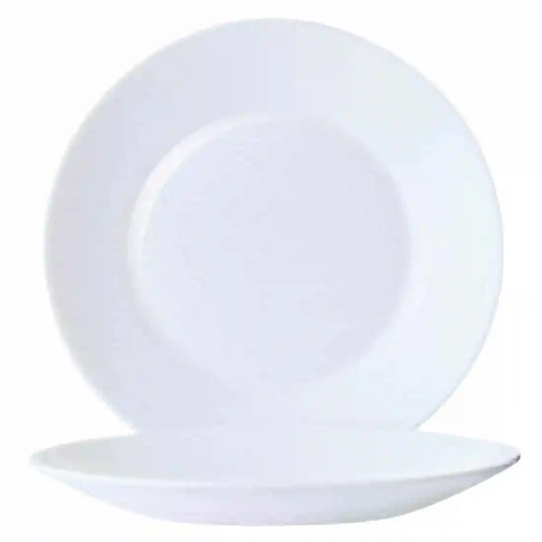 Arcoroc Opal Restaurant Wide Rim Plates 235mm