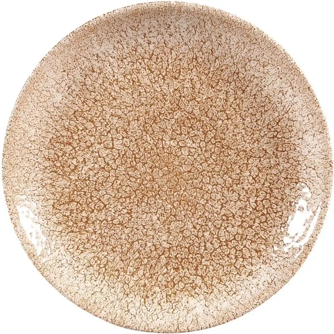 Churchill Studio Prints Raku Coupe Plate Garnet Orange 165mm