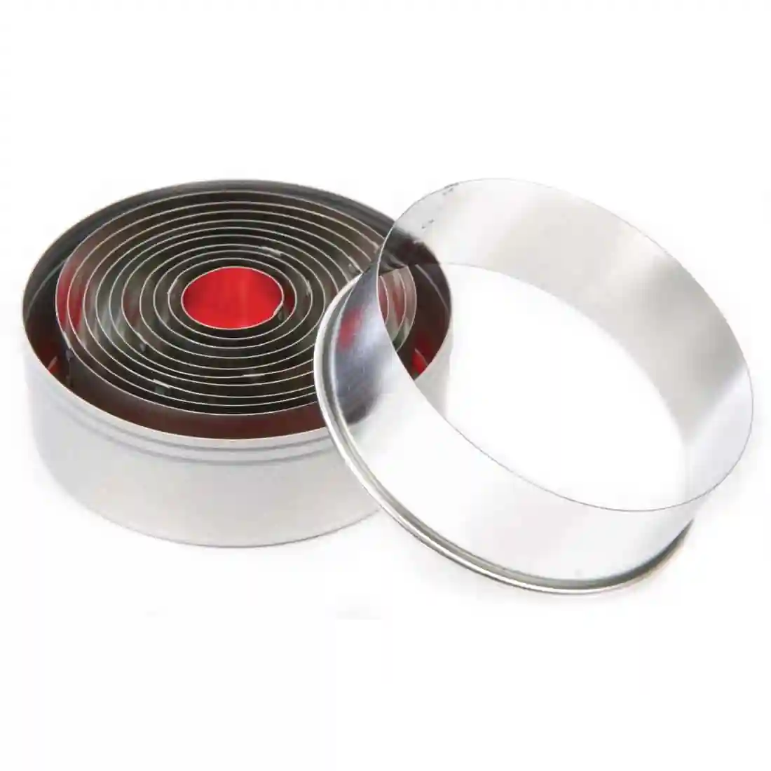 Vogue Round Plain Pastry Cutter Set