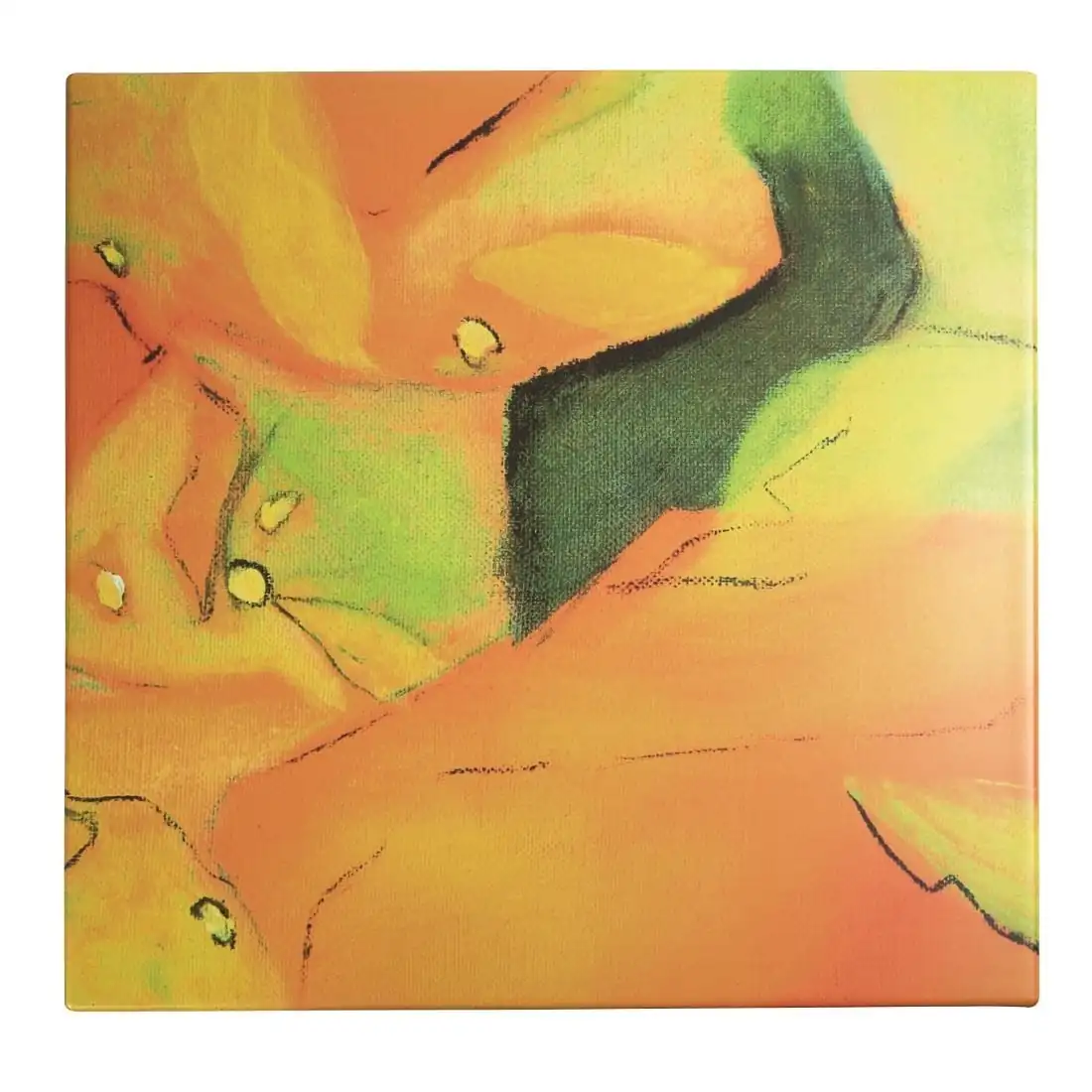 Werzalit Pre-drilled Square Table Top Foglia Di Autunno 600mm