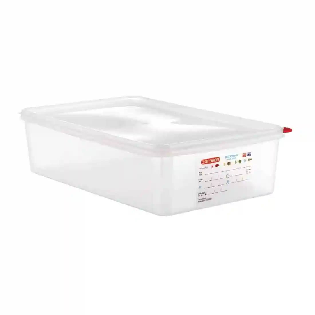 Araven 1/1 GN Food Containers 13.7L with Lid