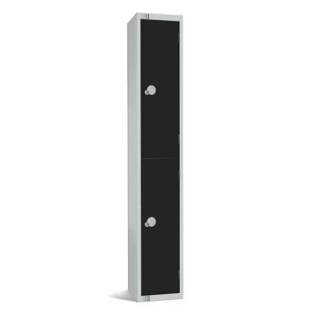 Elite Double Door Padlock Locker Black