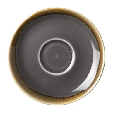 Olympia Kiln Cappuccino Saucer Smoke 140mm