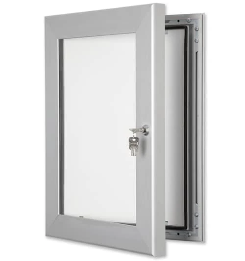 Silver Wall Mounted Outdoor Menu Display Case