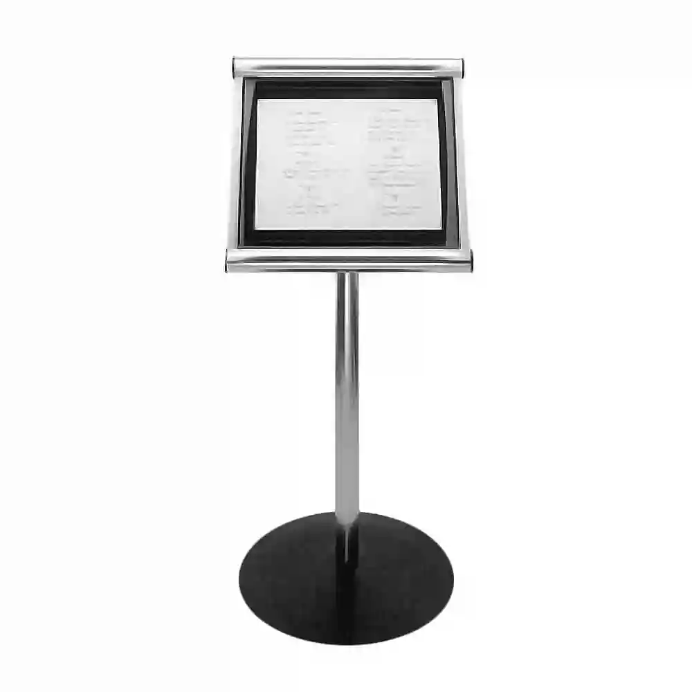 Non-Illuminated Stand Mounted Menu Display Case