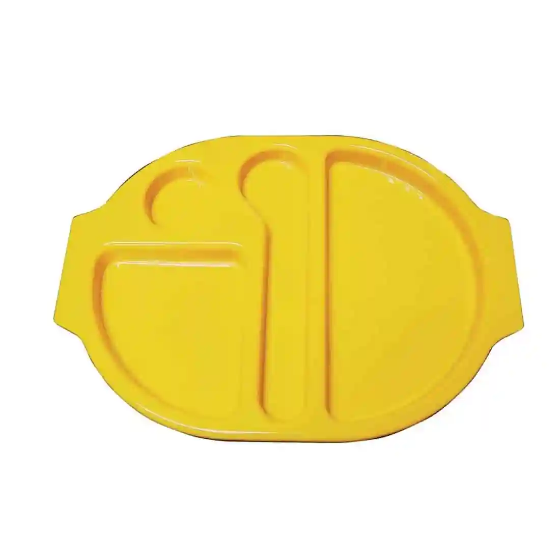 Kristallon Plastic Food Compartment Tray Large Yellow