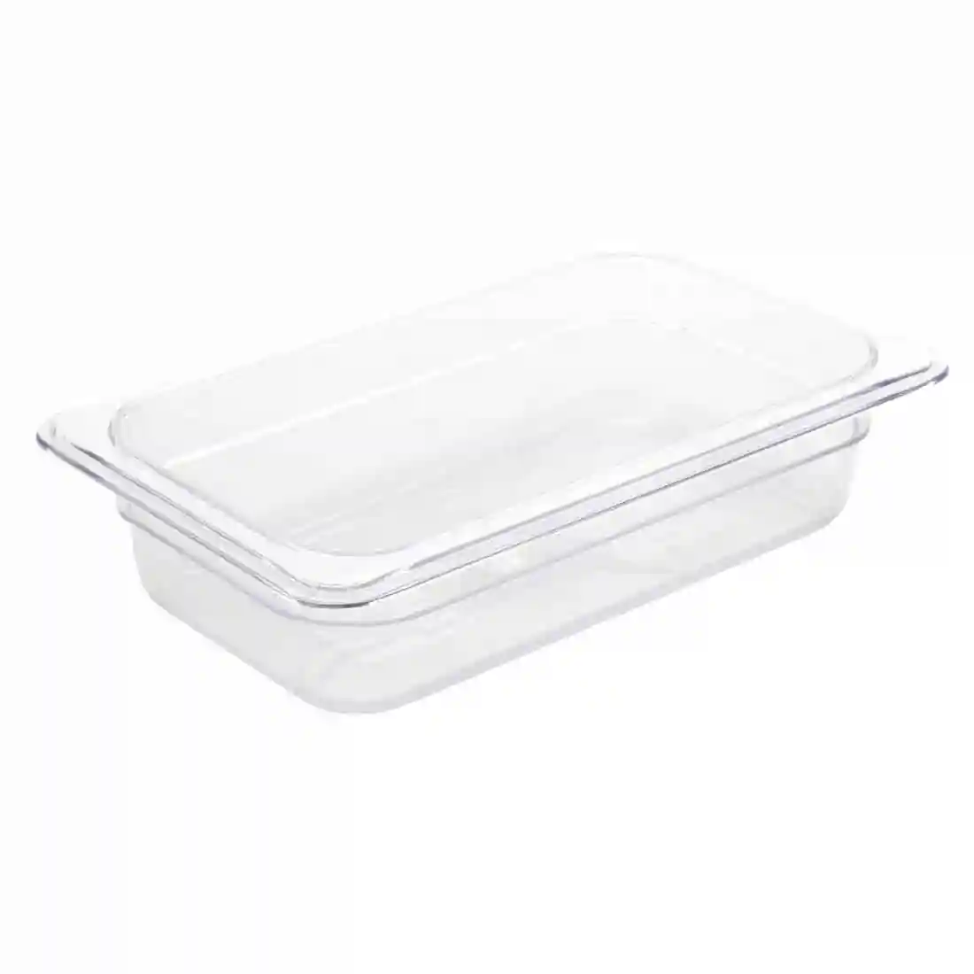 Vogue Polycarbonate 1/4 Gastronorm Container 65mm Clear