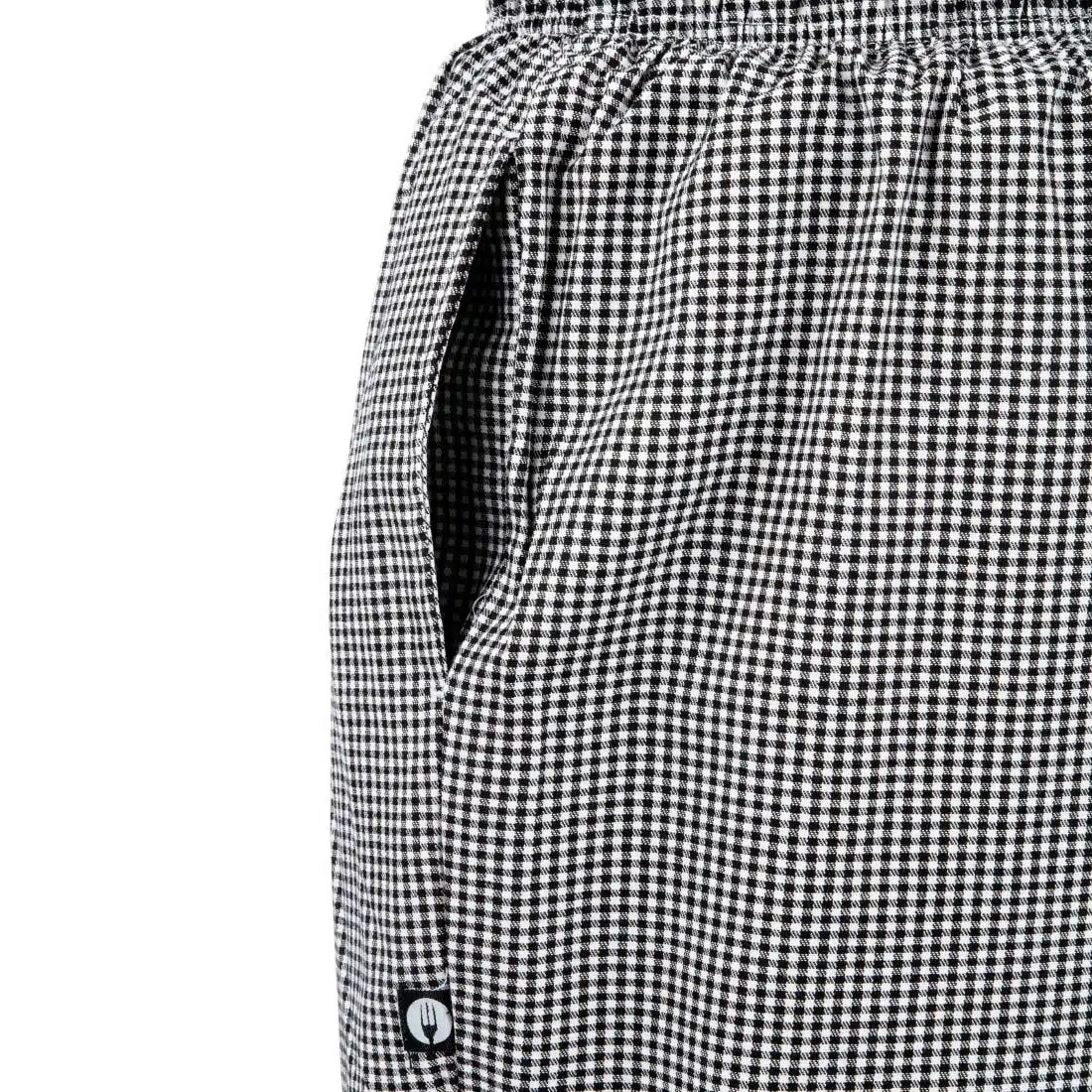 Chef Works Unisex Easyfit Chefs Trousers - Small Black Check - Image 4