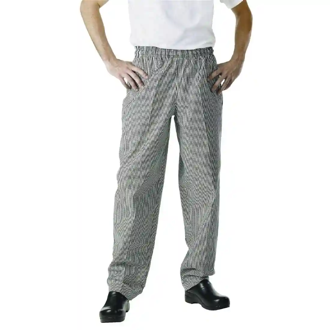 Chef Works Unisex Easyfit Chefs Trousers - Small Black Check - Image 8