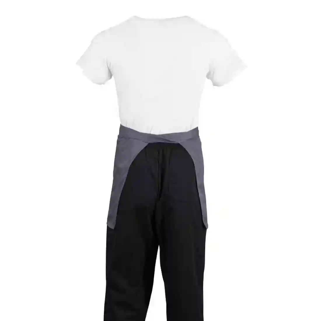 Whites Short Bistro Apron Charcoal
