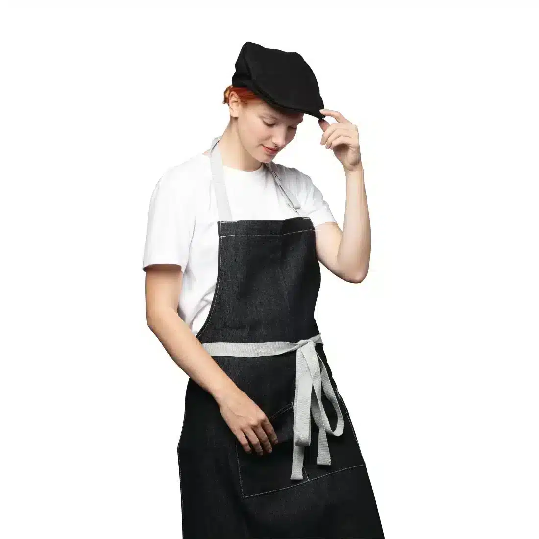 Chef Works Rockford Pigment Dye Canvas Flat Cap - Steel Grey