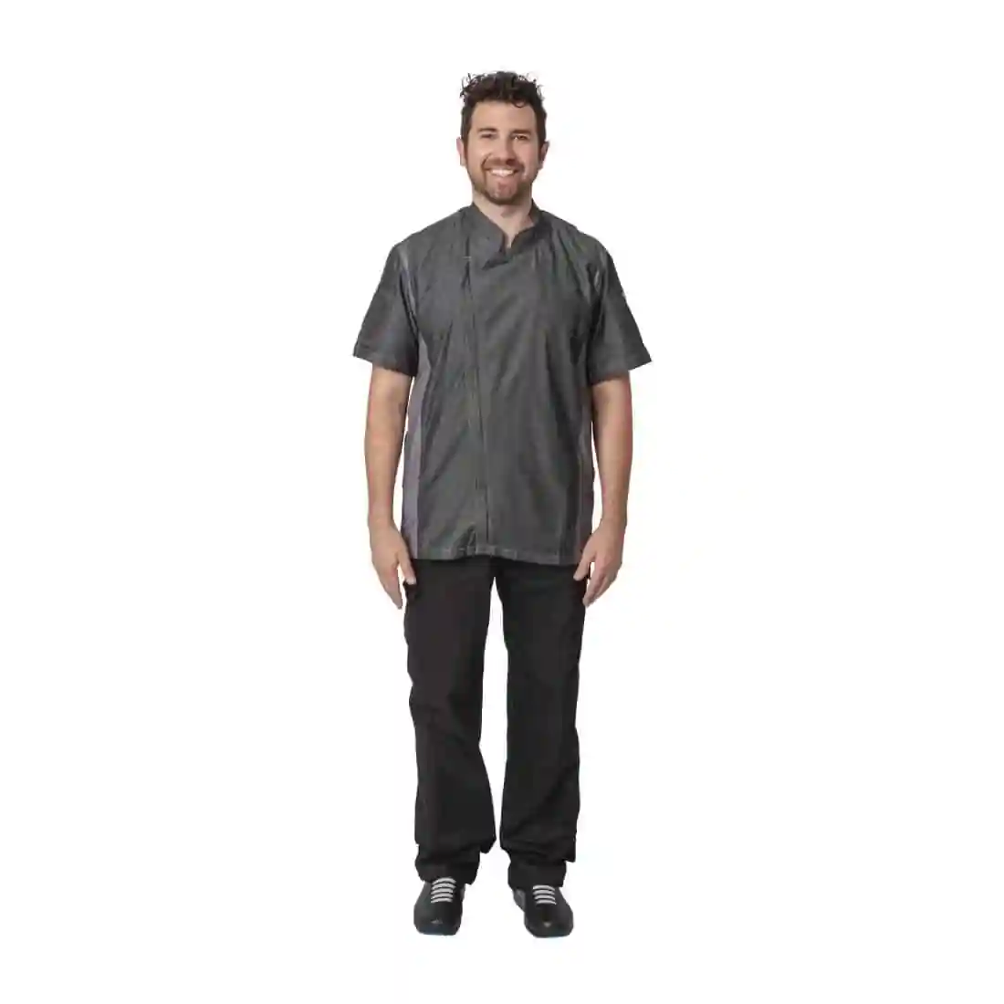Chef Works Urban Delancey Short Sleeve Denim Chefs Jacket - Image 3
