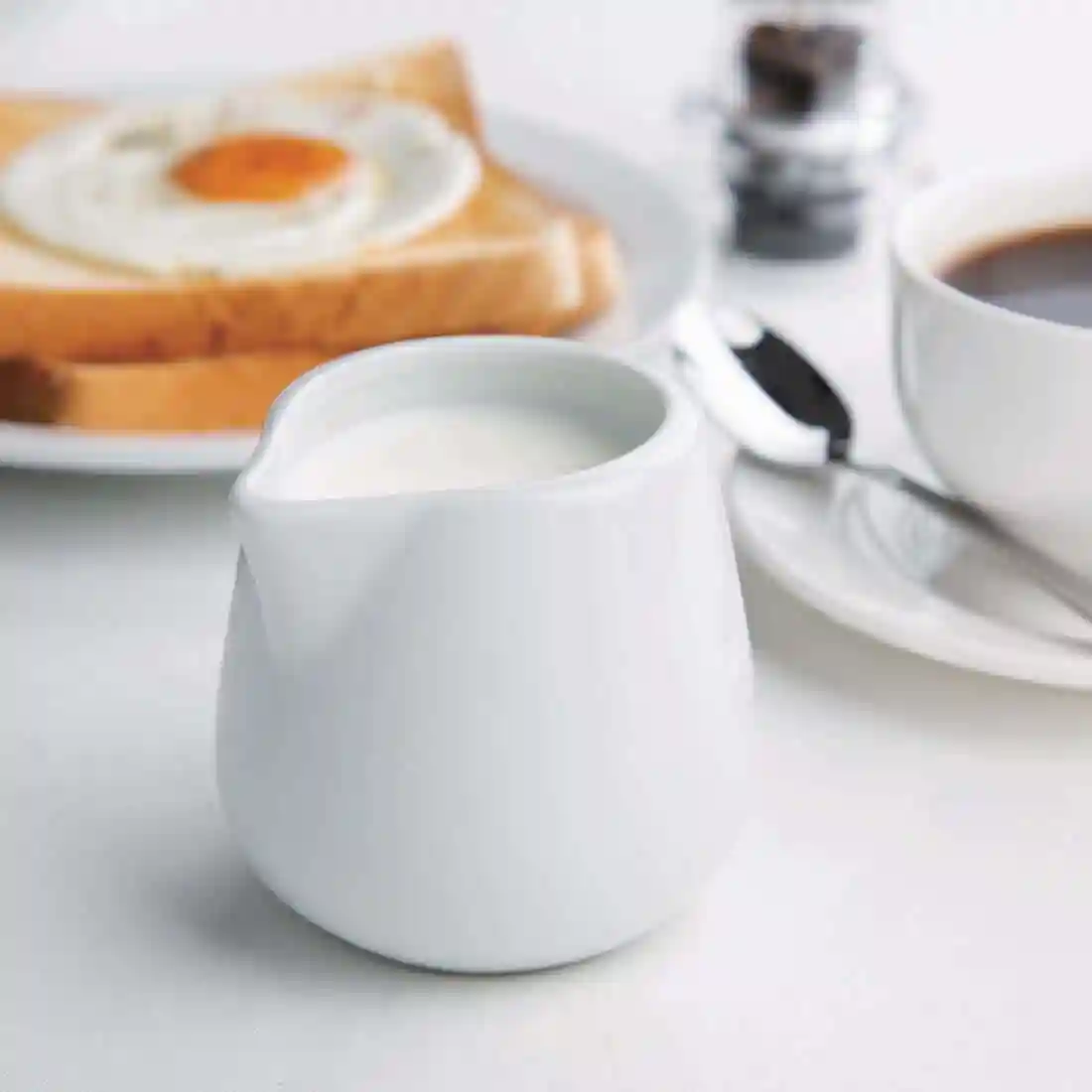 Olympia Whiteware Cream and Milk Jugs 228ml 8oz - Image 7