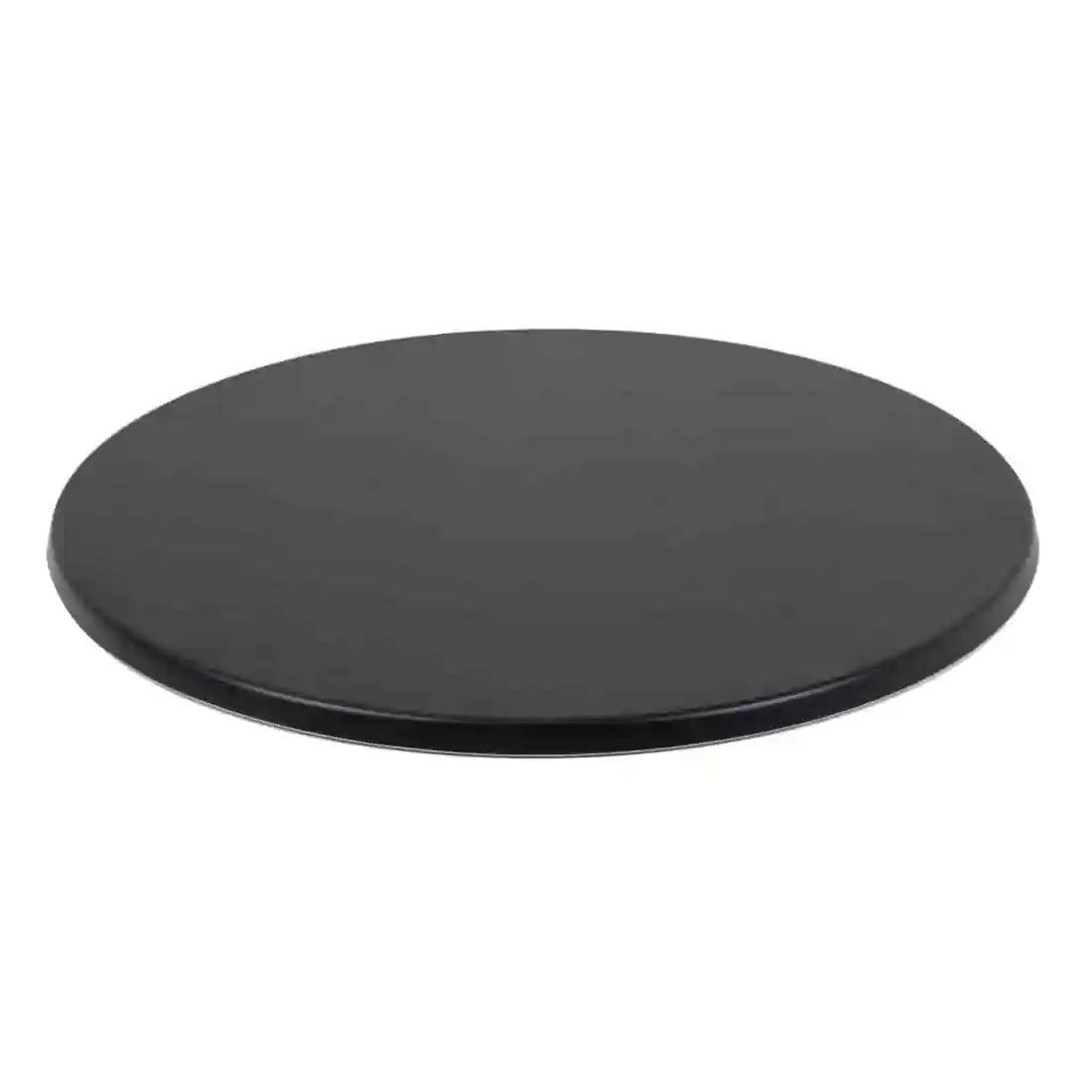 Werzalit Pre-drilled Round Table Top Black 800mm - Image 1