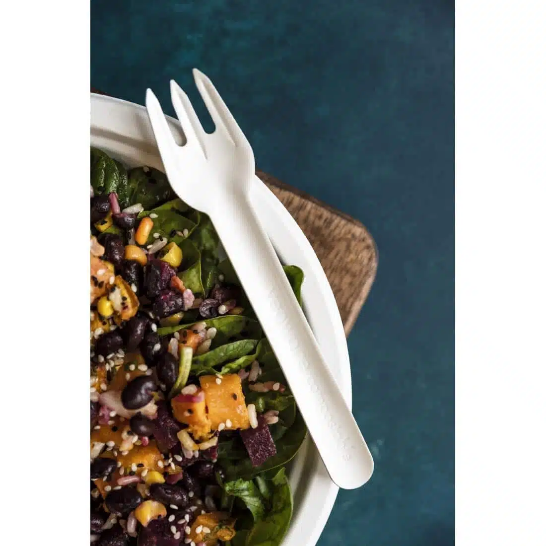 Vegware Compostable Paper Fork (Pack 1000) - Image 2